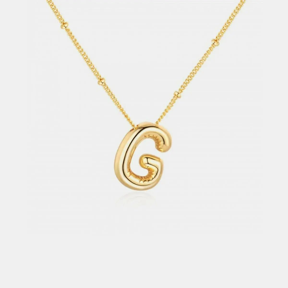 Personalized gold initial necklace - Love Salve